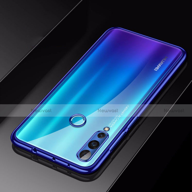 Ultra-thin Transparent TPU Soft Case Cover H01 for Huawei Nova 4 Blue