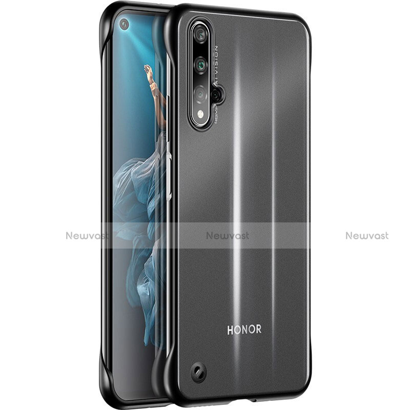 Ultra-thin Transparent TPU Soft Case Cover H01 for Huawei Nova 5T Black