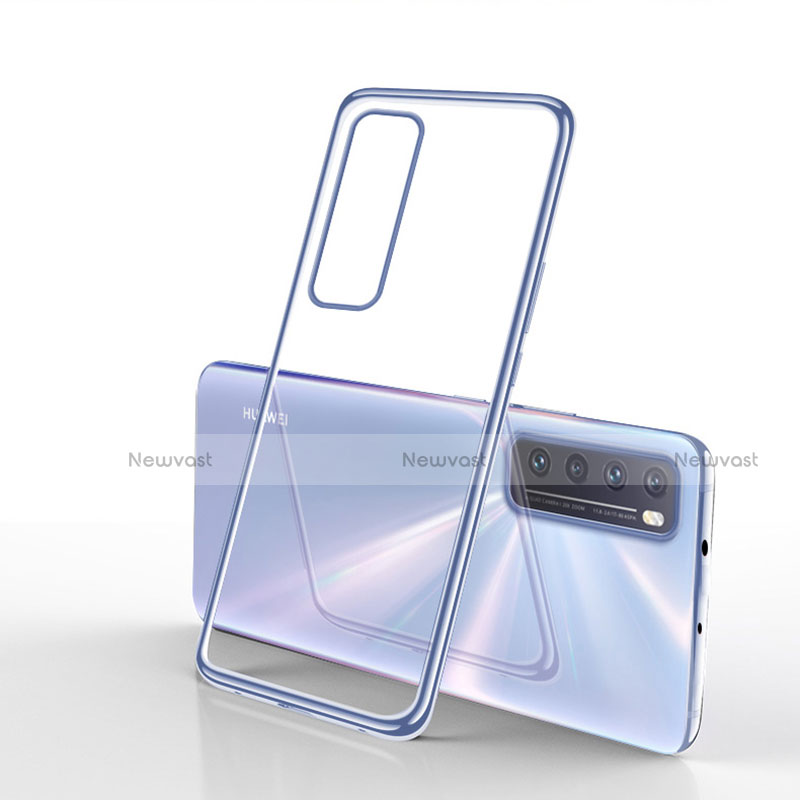 Ultra-thin Transparent TPU Soft Case Cover H01 for Huawei Nova 7 5G Silver