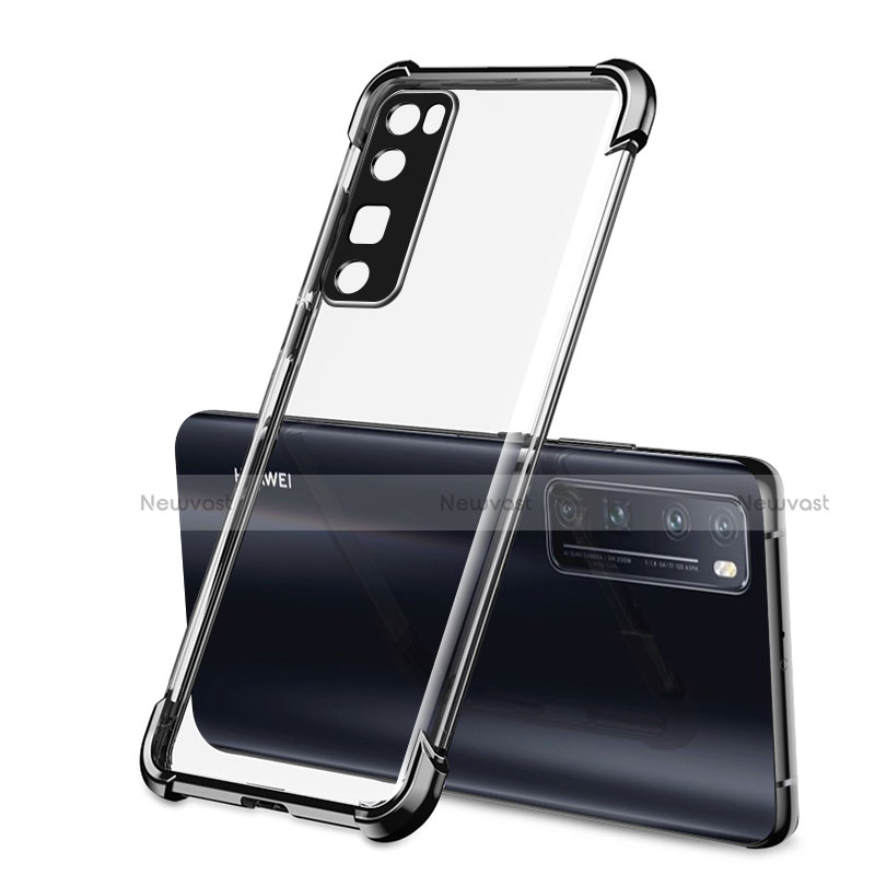 Ultra-thin Transparent TPU Soft Case Cover H01 for Huawei Nova 7 Pro 5G Black