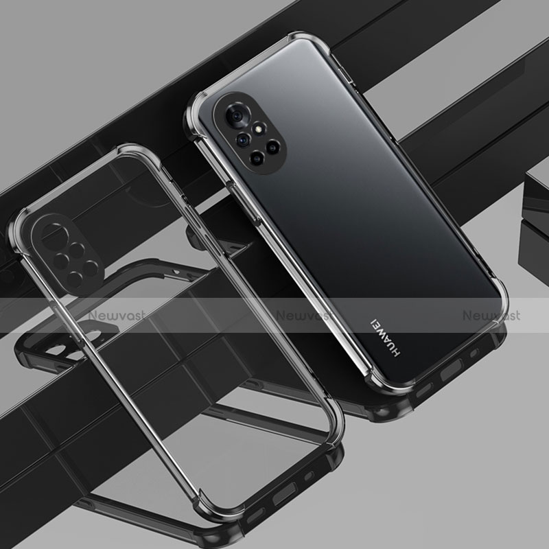Ultra-thin Transparent TPU Soft Case Cover H01 for Huawei Nova 8 5G Black