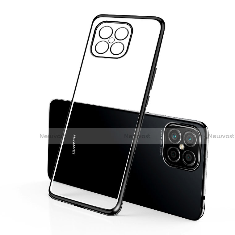 Ultra-thin Transparent TPU Soft Case Cover H01 for Huawei Nova 8 SE 5G Black