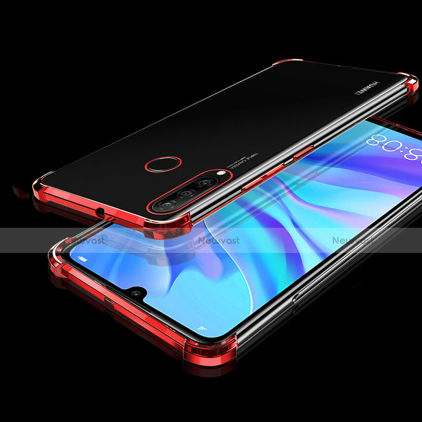 Ultra-thin Transparent TPU Soft Case Cover H01 for Huawei P30 Lite XL Red