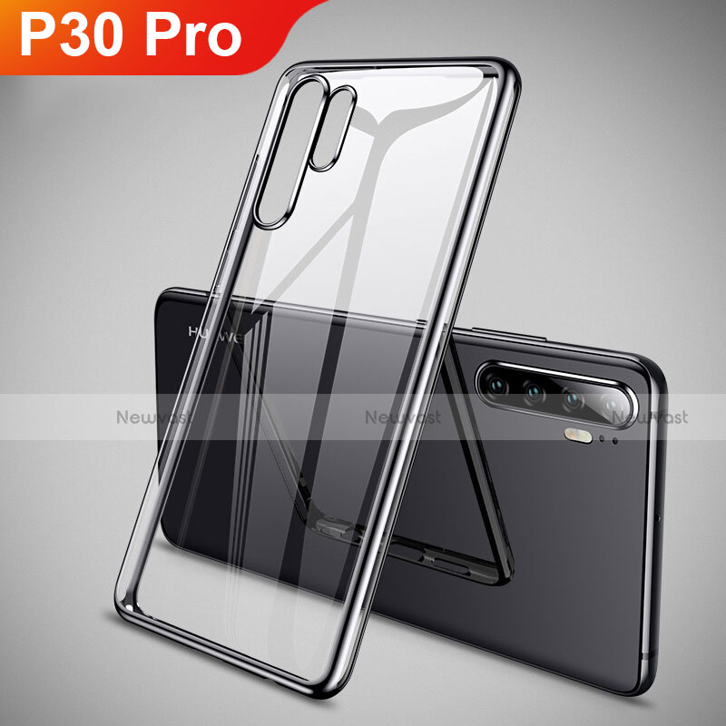 Ultra-thin Transparent TPU Soft Case Cover H01 for Huawei P30 Pro Black