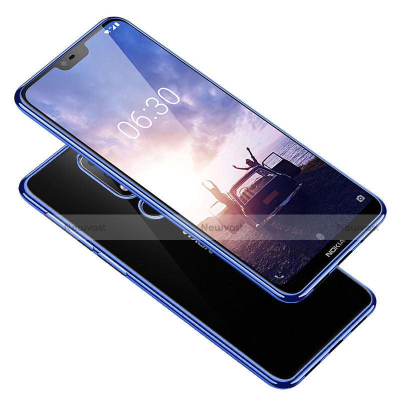 Ultra-thin Transparent TPU Soft Case Cover H01 for Nokia 6.1 Plus