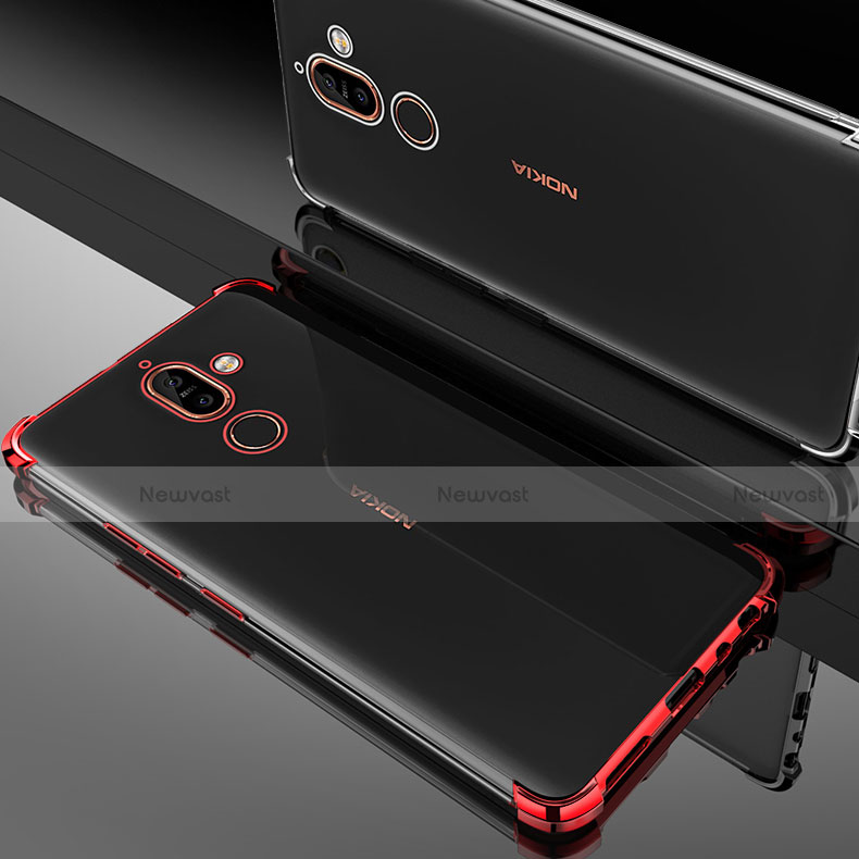 Ultra-thin Transparent TPU Soft Case Cover H01 for Nokia 7 Plus