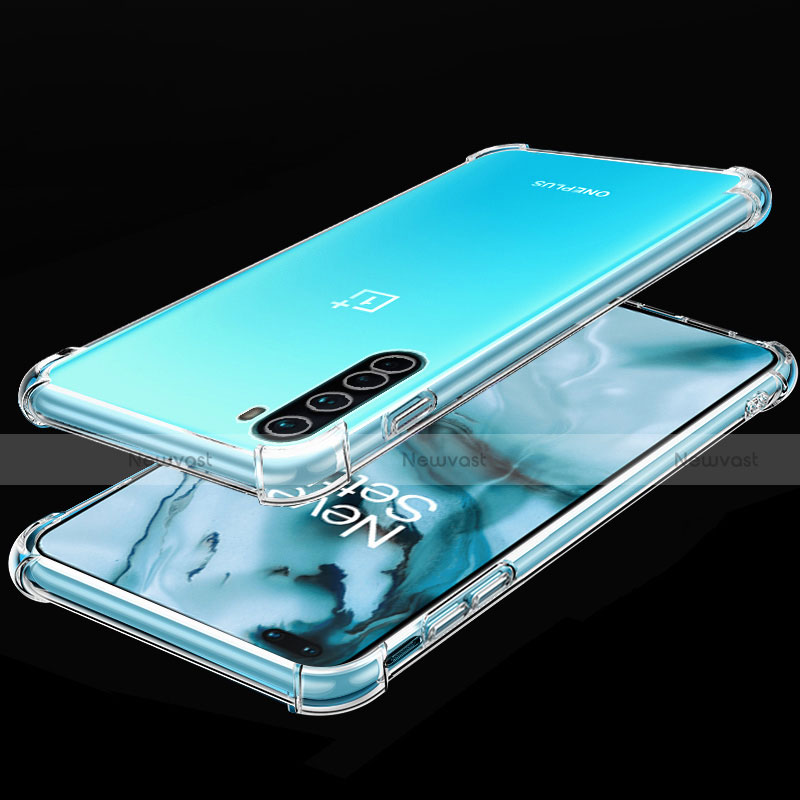 Ultra-thin Transparent TPU Soft Case Cover H01 for OnePlus Nord Clear