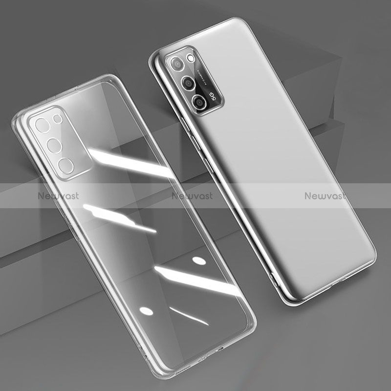 Ultra-thin Transparent TPU Soft Case Cover H01 for Oppo A53s 5G Clear