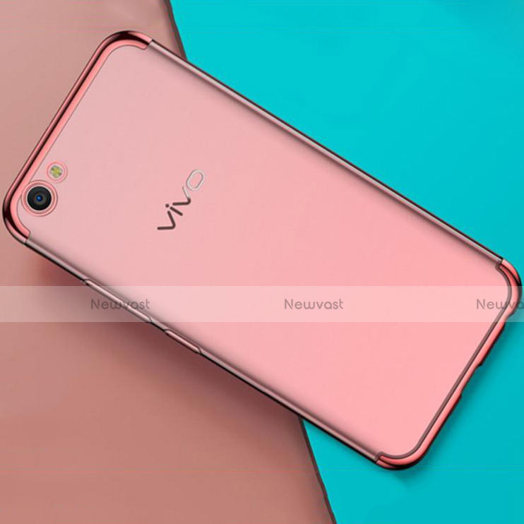 Ultra-thin Transparent TPU Soft Case Cover H01 for Oppo A71 Rose Gold