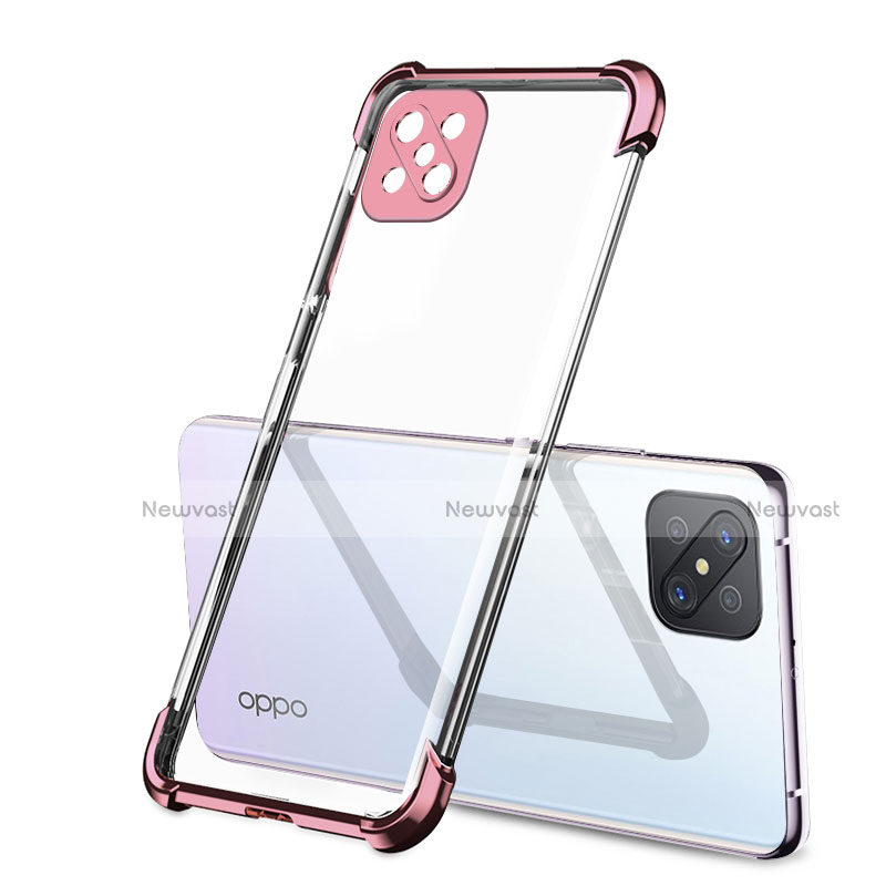 Ultra-thin Transparent TPU Soft Case Cover H01 for Oppo A92s 5G