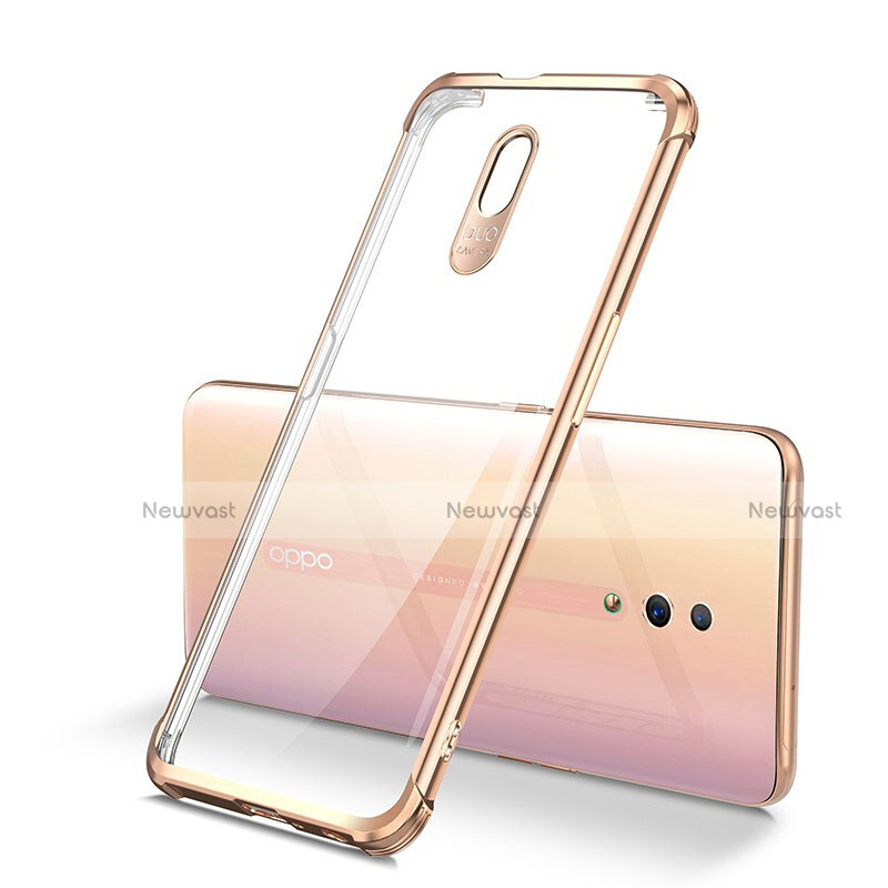 Ultra-thin Transparent TPU Soft Case Cover H01 for Oppo Reno Gold