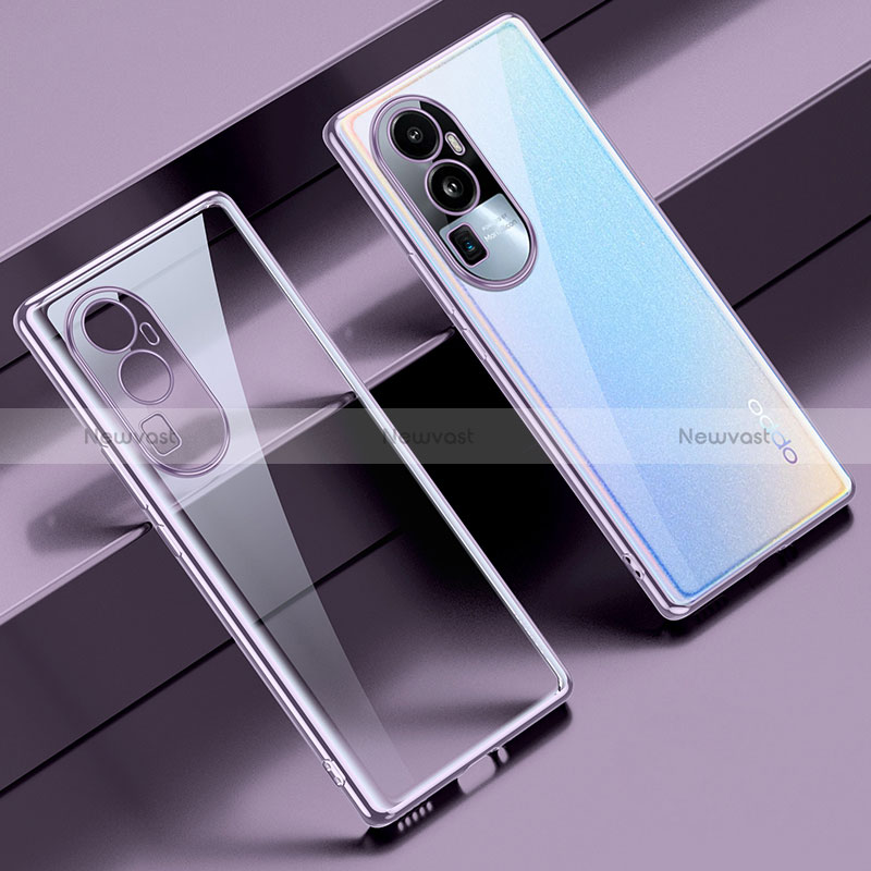 Ultra-thin Transparent TPU Soft Case Cover H01 for Oppo Reno10 Pro+ Plus 5G