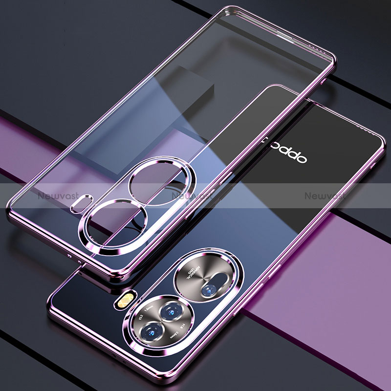 Ultra-thin Transparent TPU Soft Case Cover H01 for Oppo Reno11 Pro 5G