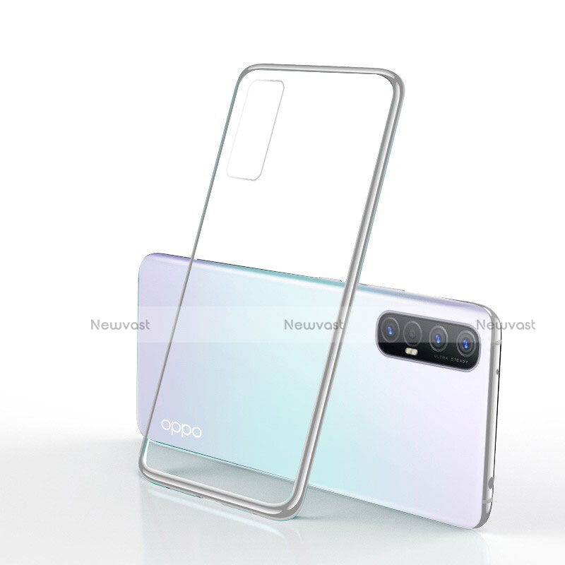 Ultra-thin Transparent TPU Soft Case Cover H01 for Oppo Reno3 Pro