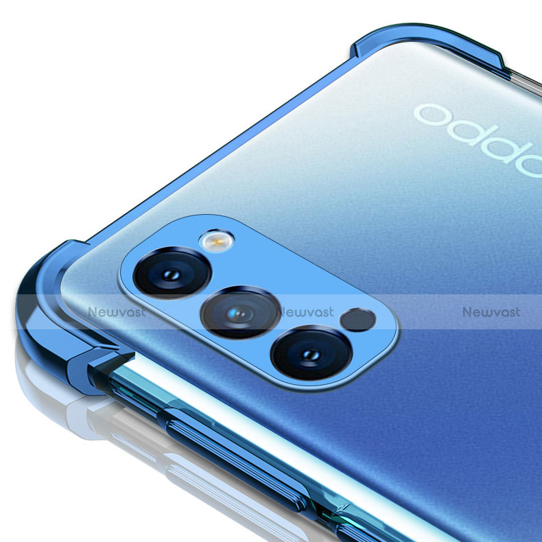 Ultra-thin Transparent TPU Soft Case Cover H01 for Oppo Reno4 5G