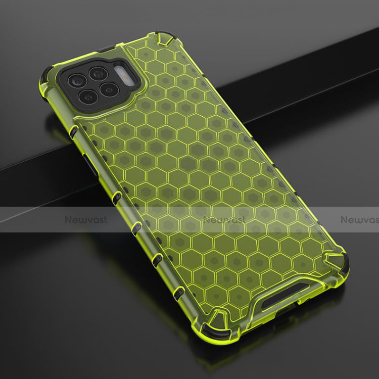 Ultra-thin Transparent TPU Soft Case Cover H01 for Oppo Reno4 Lite Green