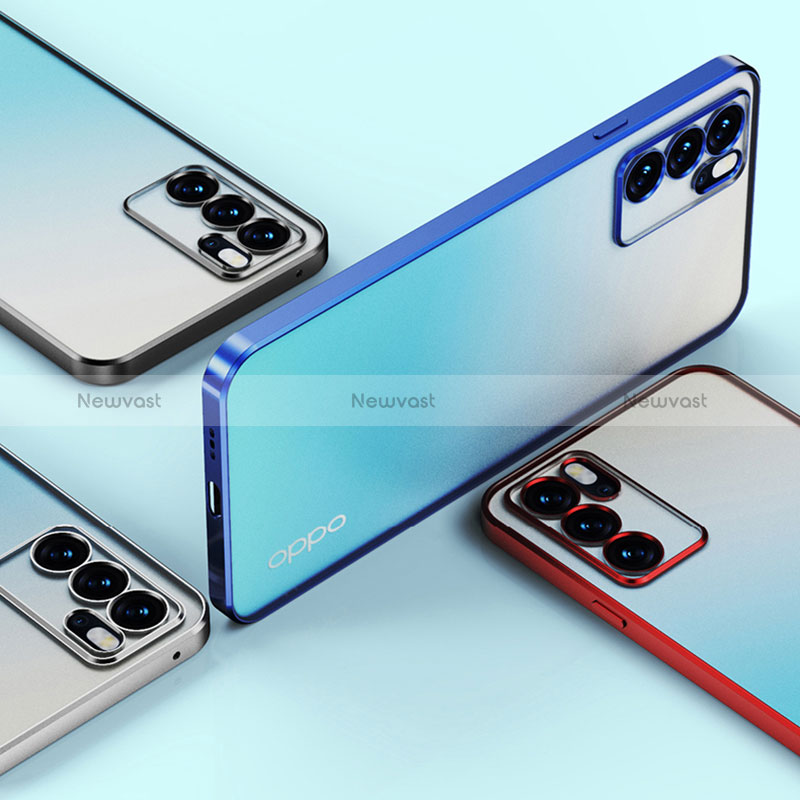 Ultra-thin Transparent TPU Soft Case Cover H01 for Oppo Reno6 5G