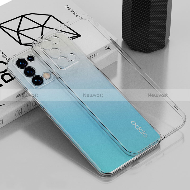 Ultra-thin Transparent TPU Soft Case Cover H01 for Oppo Reno6 Pro+ Plus 5G Clear