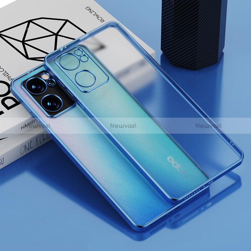 Ultra-thin Transparent TPU Soft Case Cover H01 for Oppo Reno7 SE 5G