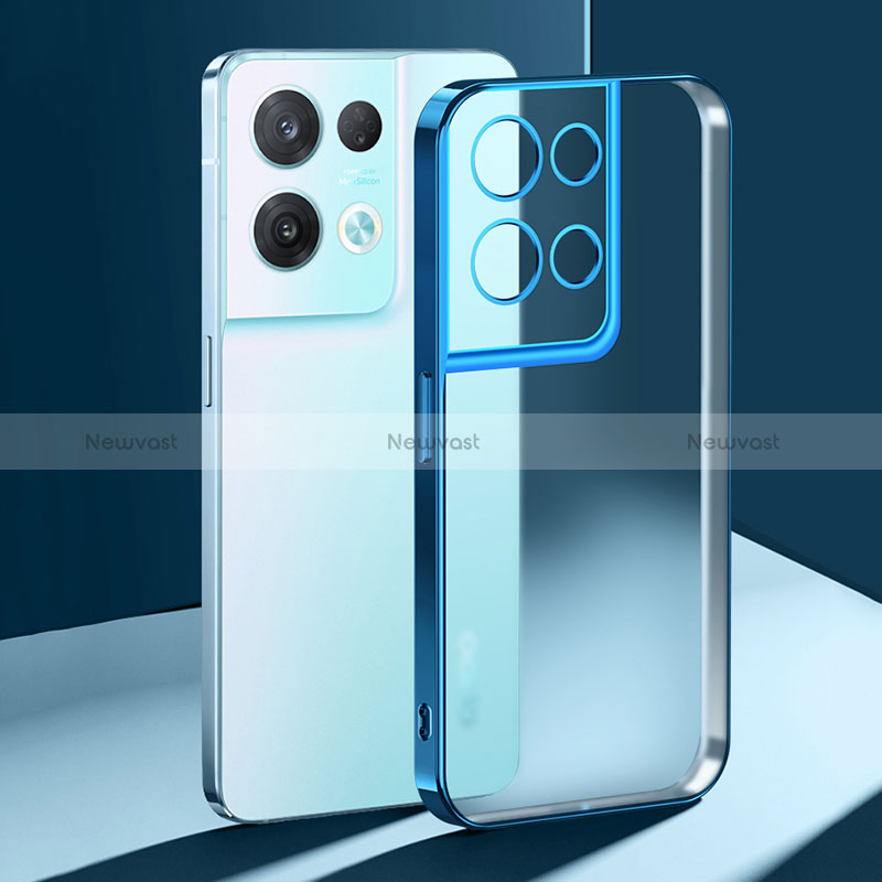 Ultra-thin Transparent TPU Soft Case Cover H01 for Oppo Reno8 5G