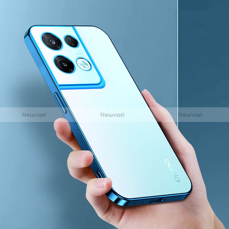 Ultra-thin Transparent TPU Soft Case Cover H01 for Oppo Reno8 5G