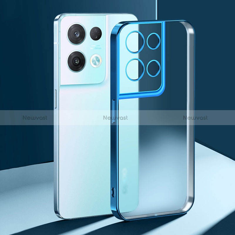 Ultra-thin Transparent TPU Soft Case Cover H01 for Oppo Reno8 Pro 5G