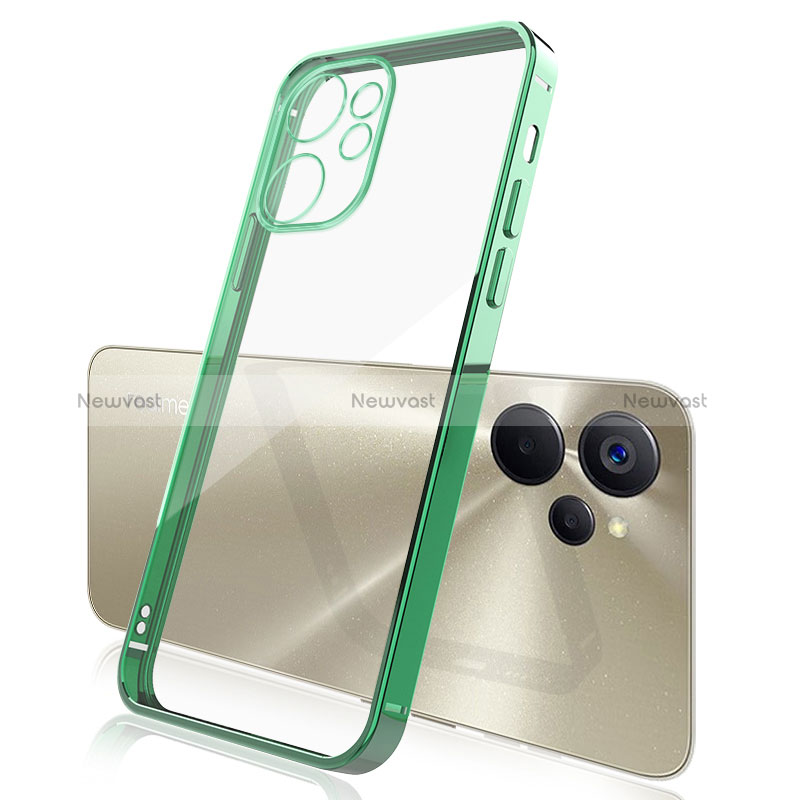 Ultra-thin Transparent TPU Soft Case Cover H01 for Realme 10 5G Green
