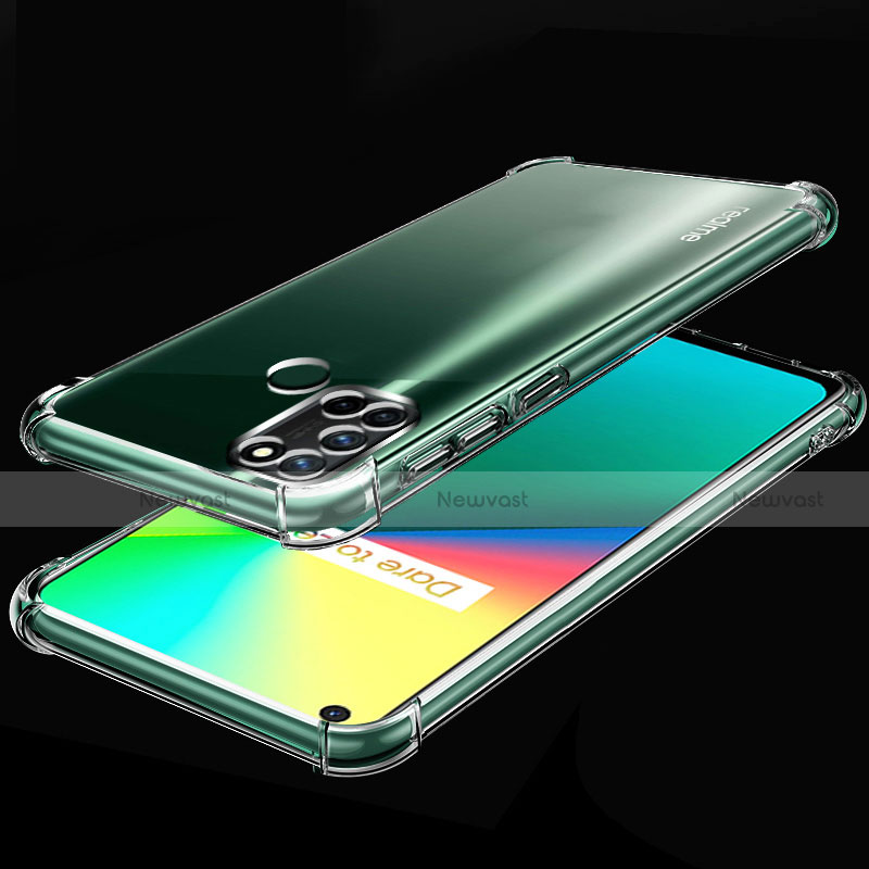 Ultra-thin Transparent TPU Soft Case Cover H01 for Realme 7i Clear