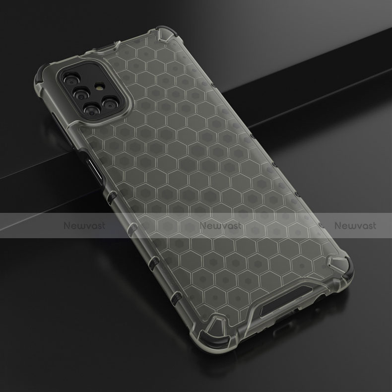 Ultra-thin Transparent TPU Soft Case Cover H01 for Samsung Galaxy M51 Black