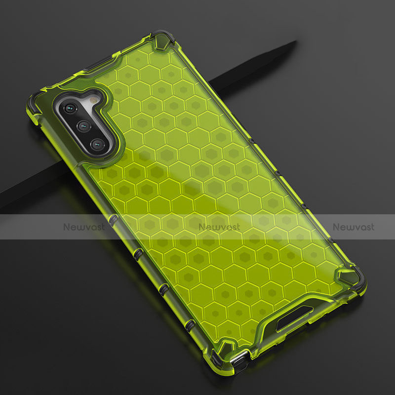 Ultra-thin Transparent TPU Soft Case Cover H01 for Samsung Galaxy Note 10 5G Green