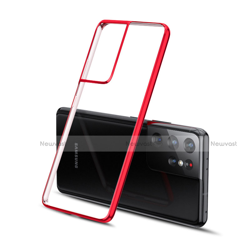 Ultra-thin Transparent TPU Soft Case Cover H01 for Samsung Galaxy S21 Ultra 5G