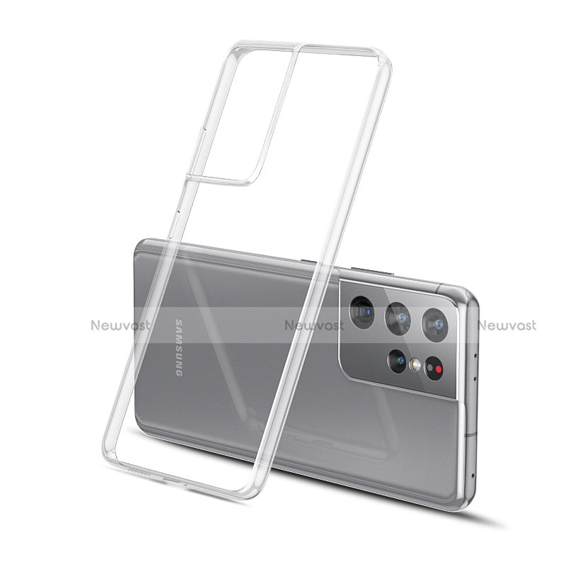 Ultra-thin Transparent TPU Soft Case Cover H01 for Samsung Galaxy S21 Ultra 5G Clear