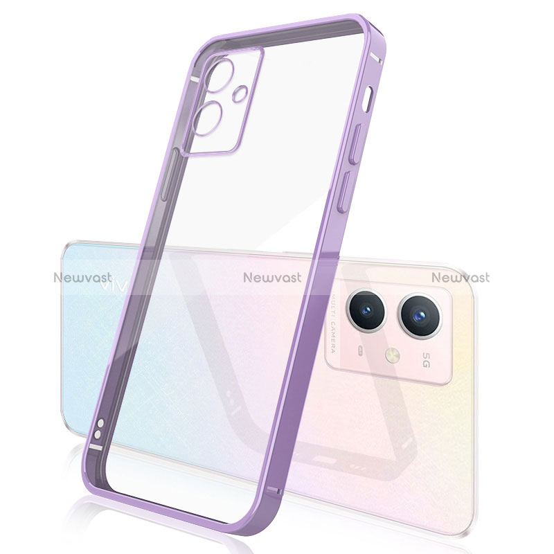 Ultra-thin Transparent TPU Soft Case Cover H01 for Vivo T1 5G India