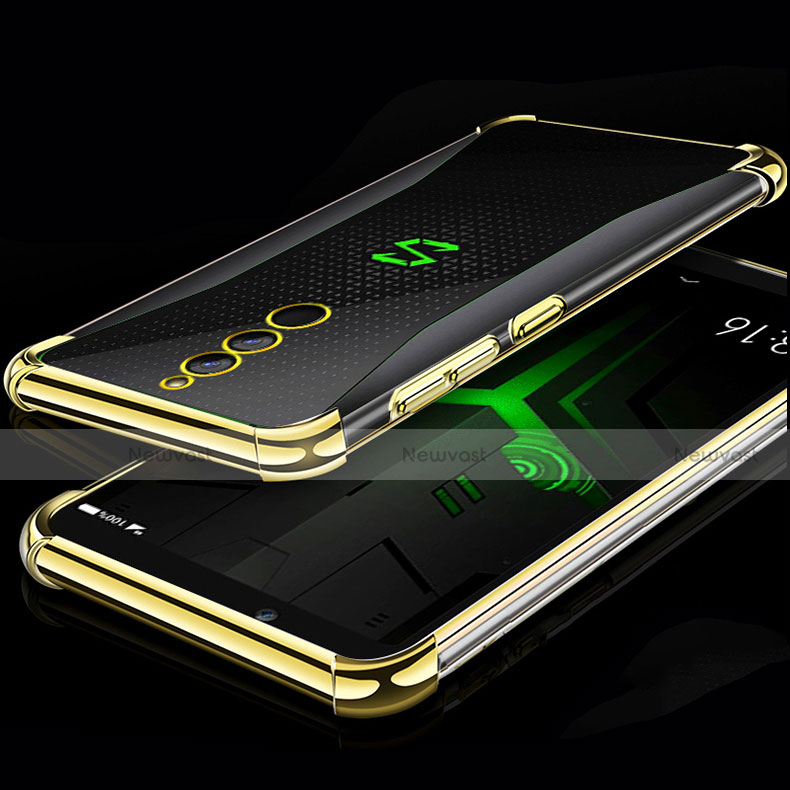 Ultra-thin Transparent TPU Soft Case Cover H01 for Xiaomi Black Shark Helo Gold