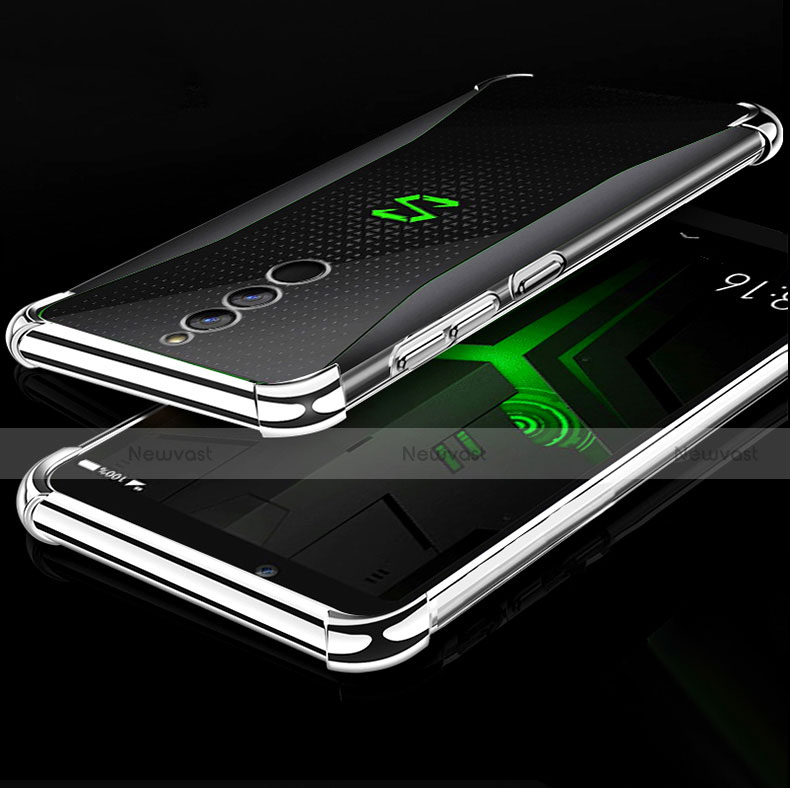 Ultra-thin Transparent TPU Soft Case Cover H01 for Xiaomi Black Shark Helo Silver