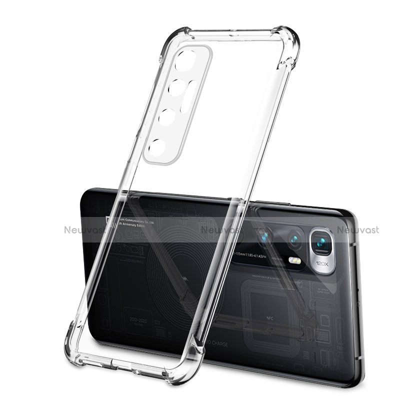 Ultra-thin Transparent TPU Soft Case Cover H01 for Xiaomi Mi 10 Ultra Clear