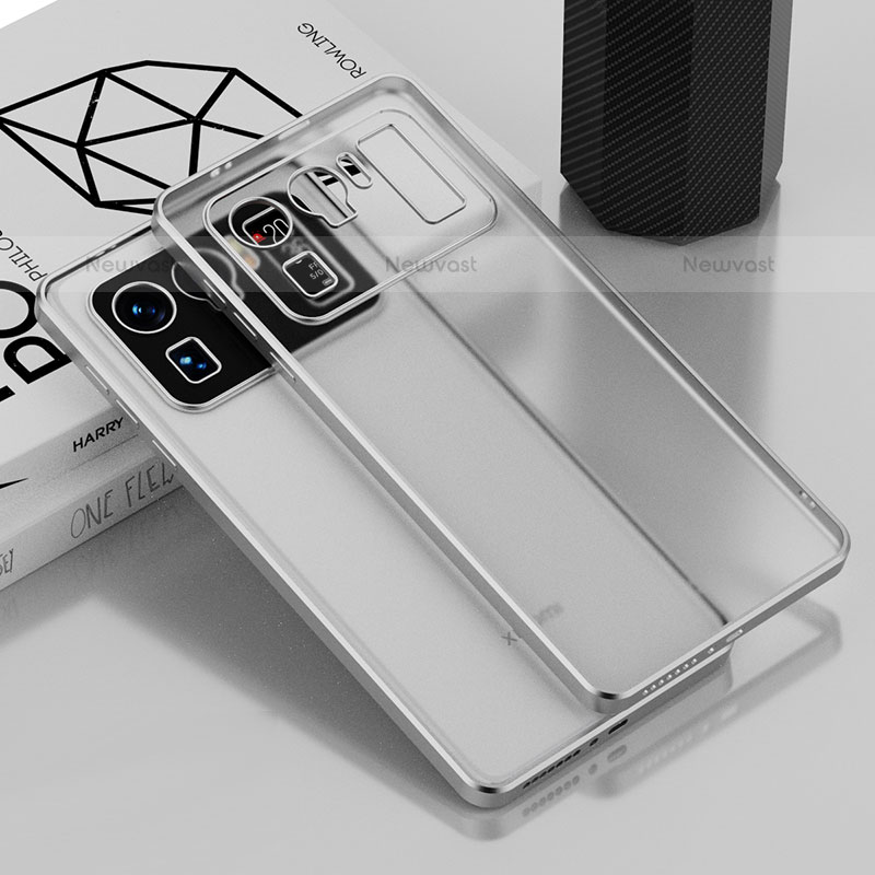 Ultra-thin Transparent TPU Soft Case Cover H01 for Xiaomi Mi 11 Ultra 5G Silver