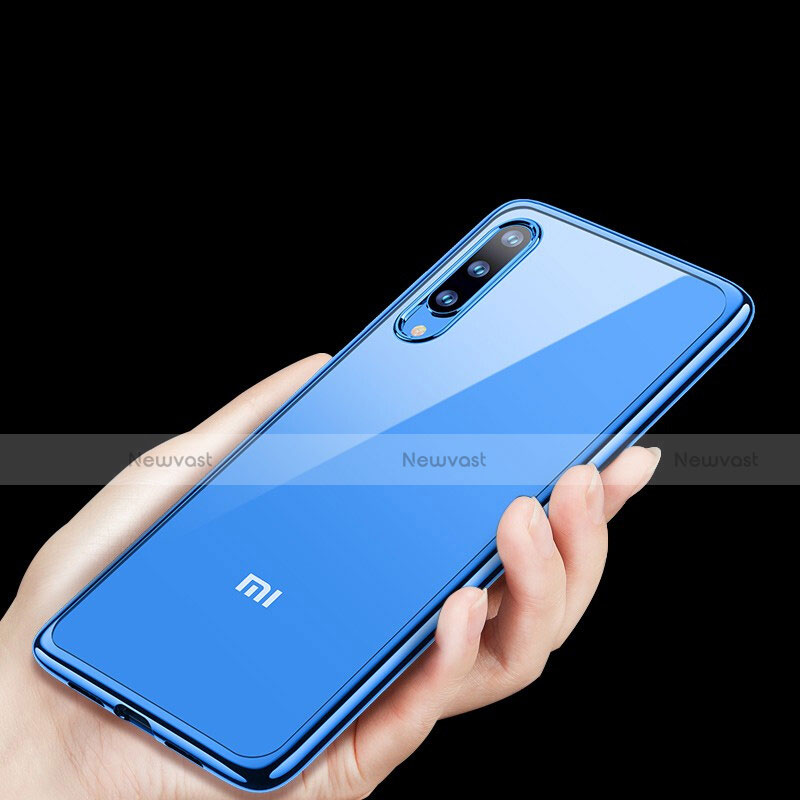 Ultra-thin Transparent TPU Soft Case Cover H01 for Xiaomi Mi 9 SE Blue