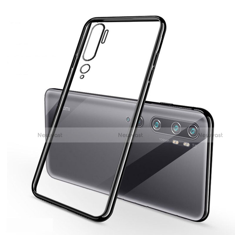 Ultra-thin Transparent TPU Soft Case Cover H01 for Xiaomi Mi Note 10 Black