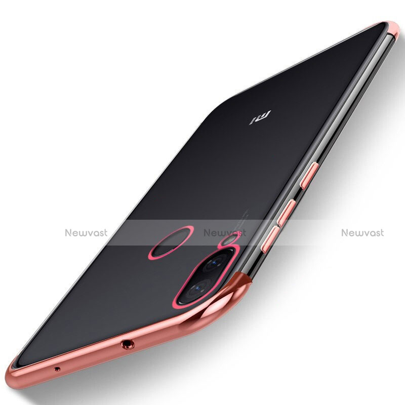 Ultra-thin Transparent TPU Soft Case Cover H01 for Xiaomi Mi Play 4G Red