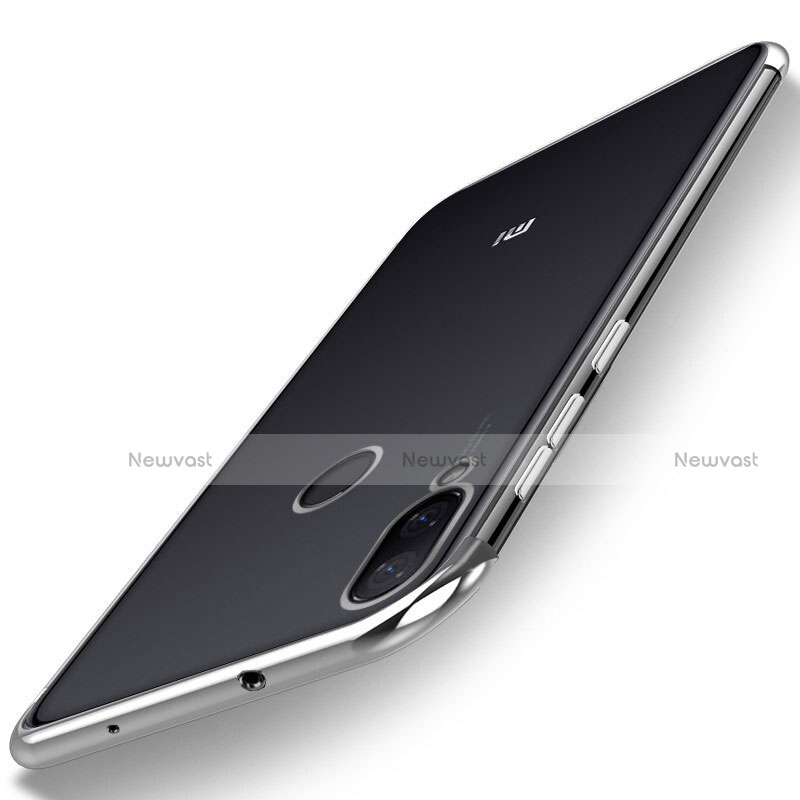 Ultra-thin Transparent TPU Soft Case Cover H01 for Xiaomi Mi Play 4G Silver