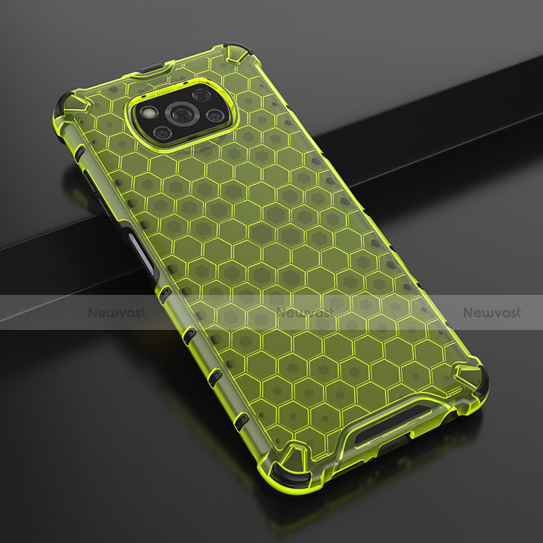 Ultra-thin Transparent TPU Soft Case Cover H01 for Xiaomi Poco X3 Green