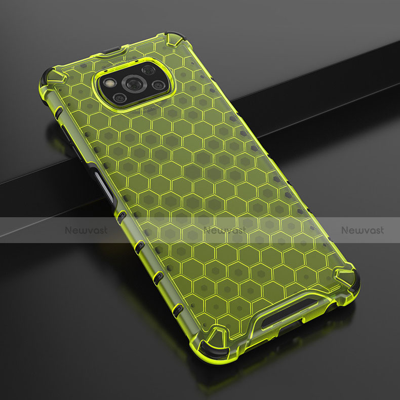Ultra-thin Transparent TPU Soft Case Cover H01 for Xiaomi Poco X3 NFC Green