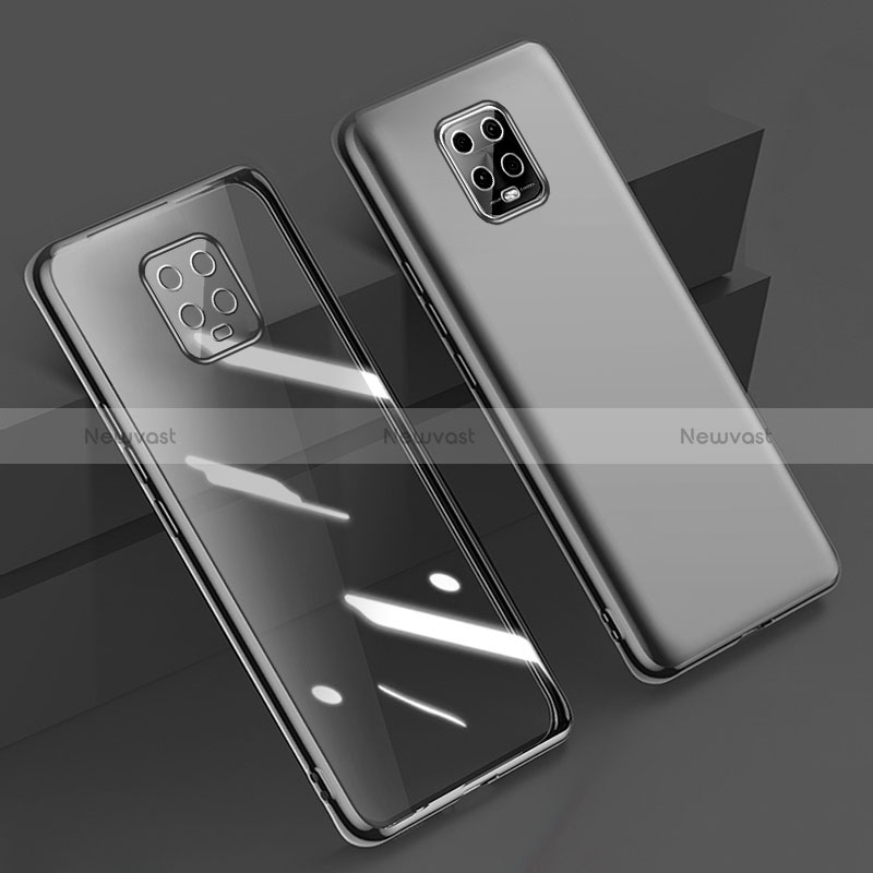 Ultra-thin Transparent TPU Soft Case Cover H01 for Xiaomi Redmi 10X 5G Black