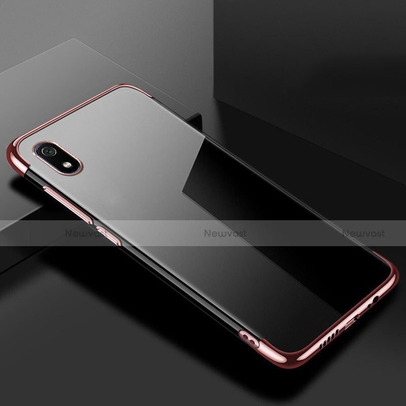 Ultra-thin Transparent TPU Soft Case Cover H01 for Xiaomi Redmi 7A Rose Gold