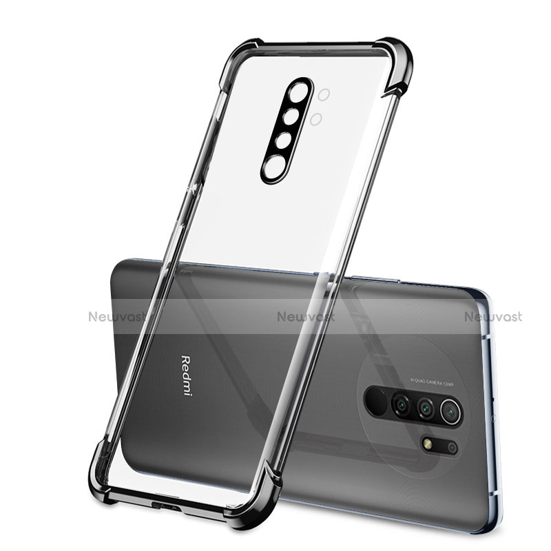 Ultra-thin Transparent TPU Soft Case Cover H01 for Xiaomi Redmi 9 Black