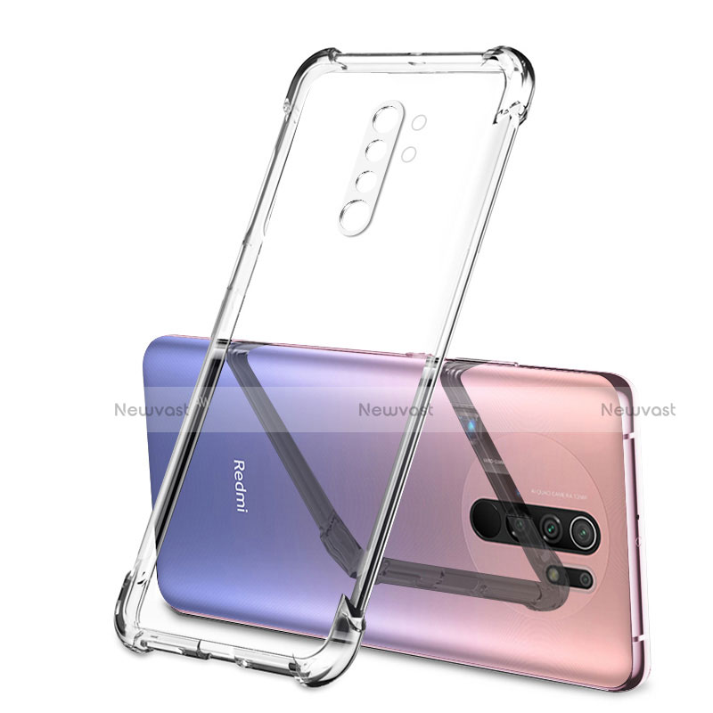 Ultra-thin Transparent TPU Soft Case Cover H01 for Xiaomi Redmi 9 Clear