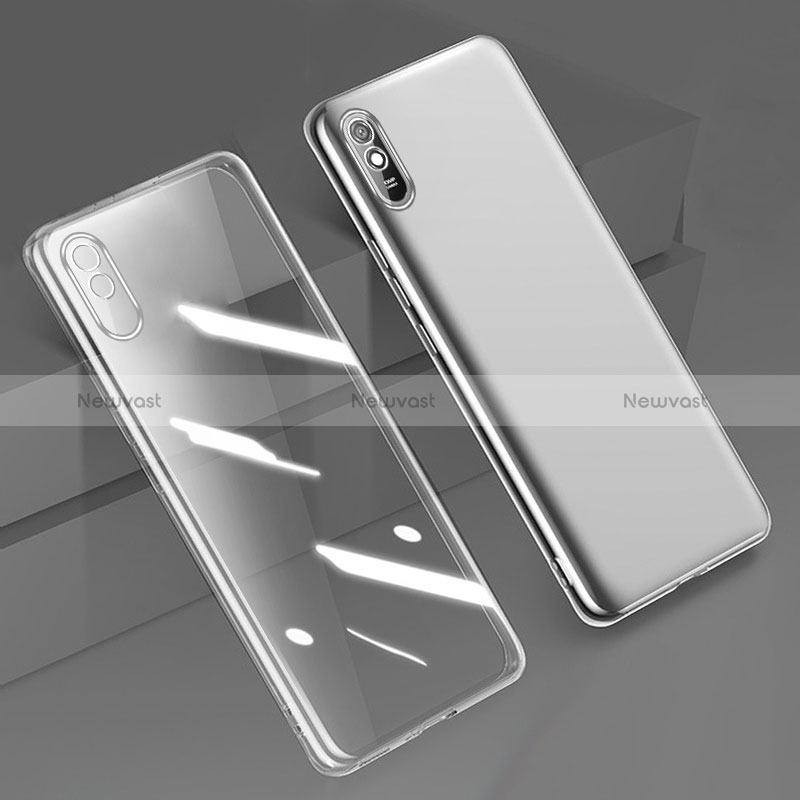 Ultra-thin Transparent TPU Soft Case Cover H01 for Xiaomi Redmi 9A