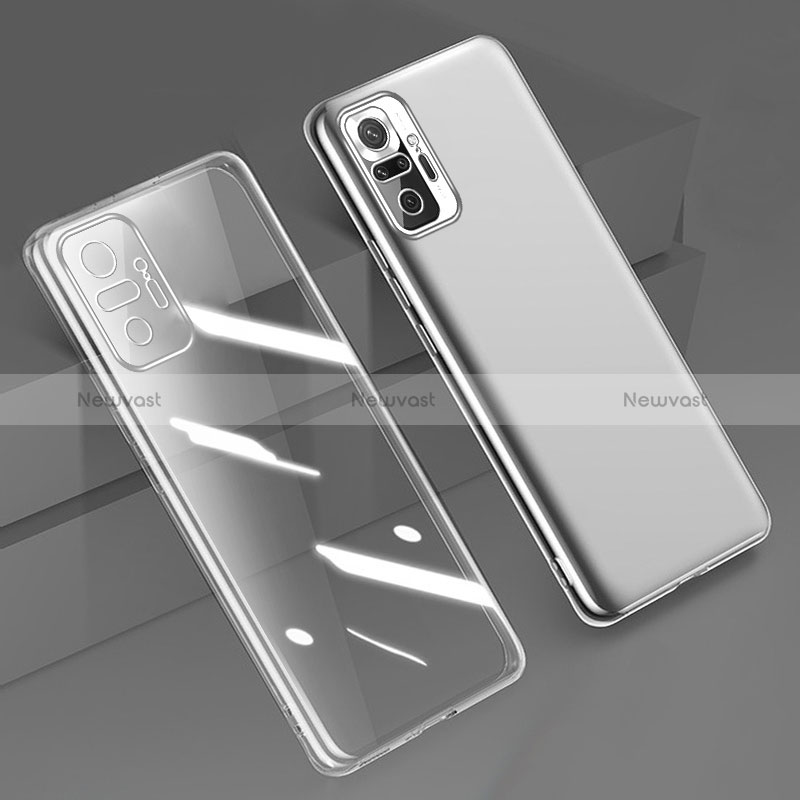 Ultra-thin Transparent TPU Soft Case Cover H01 for Xiaomi Redmi Note 10 Pro Max