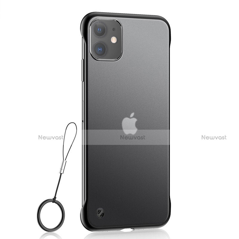 Ultra-thin Transparent TPU Soft Case Cover H02 for Apple iPhone 11 Black